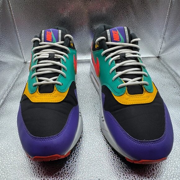 Size 10.5 Nike Air Max 1 SE Windbreaker 2019 Lace-Up Mens Sneaker‎ AO1021-023 - Picture 4 of 10